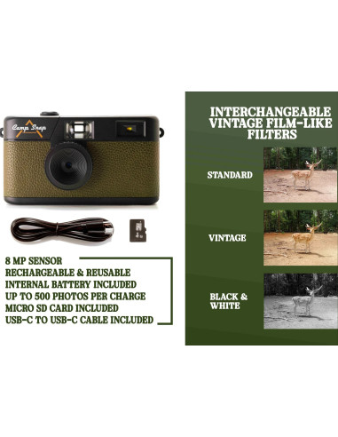 Screen Free Digital Cameras Forest Green